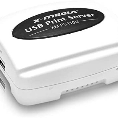 Servidor de Impresión X-Media XM-PS110U - RJ-45 - USB 2.0 - 10/100Mbps- Blanco - XM-PS110U