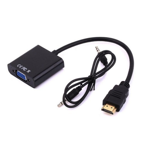 Convertidor HDMI a VGA Xcase 15cm con Audio 3.5mm Negro Modelo HDMITOVGA Convertidor HDMI a VGA Xcase 15cm con Audio 3.5mm Negro Modelo HDMITOVGA