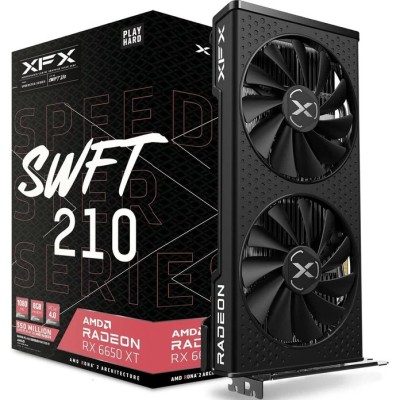 Tarjeta de Video XFX RX 6650 XT - 8GB - 128-bit - PCI-E 4.0 - GDDR6 - HDMI - Display Port - RX-665X8DFDY