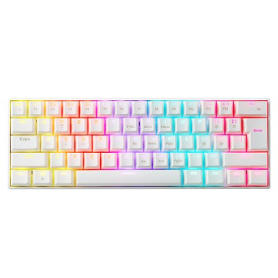 Teclado Gamer ADATA XPG SUMMONER MINI - Alámbrico - RGB - Blanco - Switch Blue - SUMMONERMINI61BL-WHCES