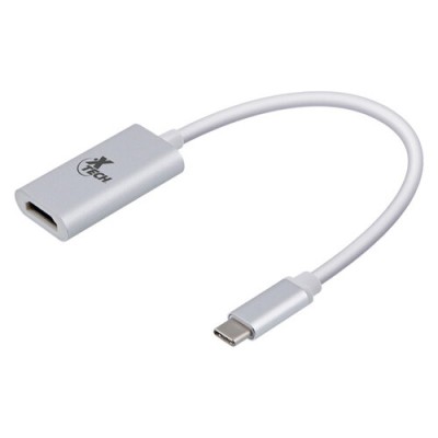 Adaptador Xtech XTC-540 - USB Tipo-C Macho a HDMI Hembra - 25 cm - Blanco - XTC-540