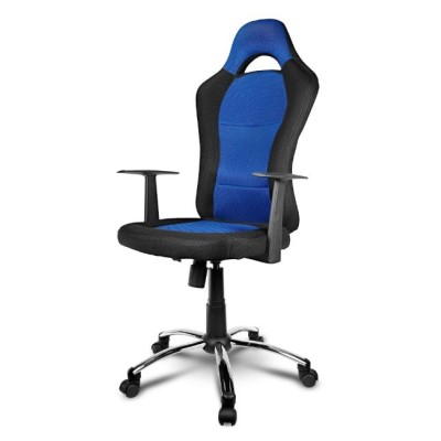 Silla Gamer Xtech Drakon - Soporta 110Kg - Azul con Negro - XTF-EC129
