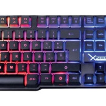 Kit Gamer Teclado y Mouse XZEAL XST-201 Alámbrico USB Negro Retroiluminado