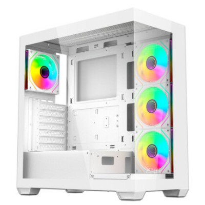 Gabinete Gamer XZeal XZ-140 - Media Torre - ATX/Micro-ATX/Mini-ITX - Panel Lateral - Blanco - XZCGB08W
