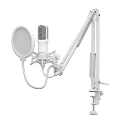 Micrófono Gamer Xzeal Xz-260 - Alámbrico - USB - Blanco - XZKMC1W