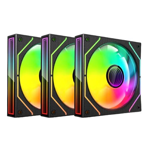 Kit de Ventiladores XZEAL 120mm ARGB - 3 Piezas - Modelo XZVE101B Kit de Ventiladores XZEAL 120mm ARGB - 3 Piezas - Modelo XZVE101B