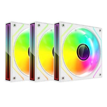 Kit de Ventiladores XZeal XZ1115 - 120mm - ARGB - 3 Piezas - Blanco - XZVE101W