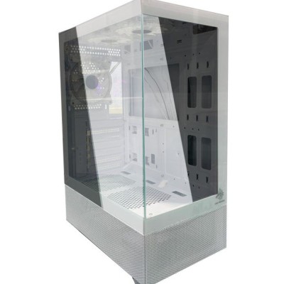 Gabinete Gamer Yaguaret 360 - Micro ATX - ATX/Micro ATX/Mini ITX - 3 Ventiladores - Panel Lateral - Blanco - CG360GWYGT