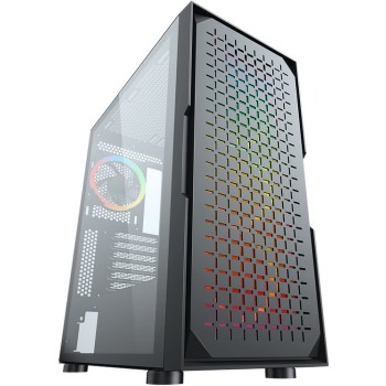 Gabinete Gamer YAGUARET YAMATO Negro - Compatible ATX, E-ATX, Micro ATX, Mini-ITX - Modelo CGYAMATOYGT