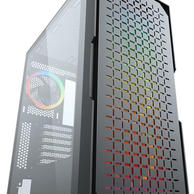 Gabinete Gamer YAGUARET YAMATO - ATX/E-ATX/Micro ATX/Mini-ITX - Panel Lateral - Negro - CGYAMATOYGT