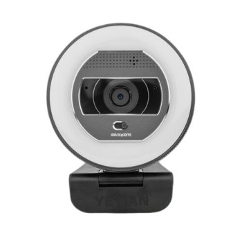Cámara Web YEYIAN 2K Ultra HD con Aro de Luz y Micrófono Integrado Modelo YPW-QHDAF-M1