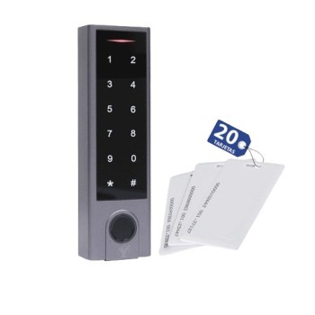 Control de Acceso YLI YK1068APAK - Lector de Huella Digital - Teclado - Lector de Tarjeta ID - Incluye 20 Tarjetas - YK-1068A PAK