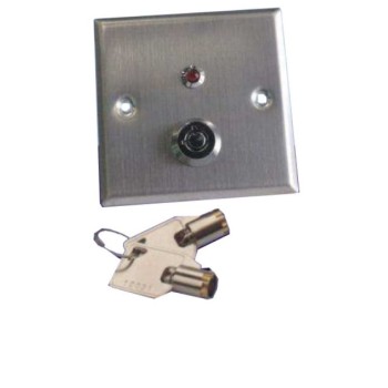 Botón Liberador con llave YLI YKS850LS - LED - Resistente al agua - Acero inoxidable - YKS-850LS