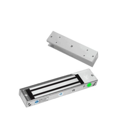 Cerradura Magnética YLI 180kg con LED para Puertas de Vidrio Sin Marco YM-180N(LED) + MBK-180U
