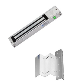 Cerradura Magnética YLI YM280N - 280kg Fuerza de Sujeción con Indicador LED - Modelo YM-280NLED + MBK-280NZL