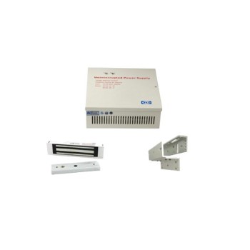 Kit de Contrachapa ZKTeco LM120YPAK - Contrachapa Magnética - Soporte de Instalación ZL - Gabinete YP902123 - LM1805 + YP902123 + LMB180ZL