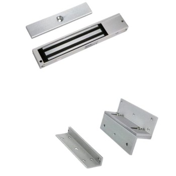 Paquete Contrachapa ZKTeco LM200LEDPAK - Soporta 200kg - Magnética - Incluye Soporte ZL  - LM2805 + LMB280ZL
