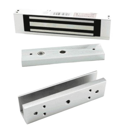 Contrachapa Magnética ZKTeco LMB120SU - Soporta 120kg - Incluye Soporte Tipo U - Modelo LMB1805 + LMB-180U