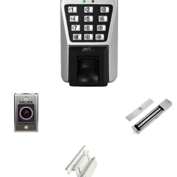Control de Acceso Profesional ZKTeco MA500PAK - Lector de Huella Digital con Contrachapa Magnética