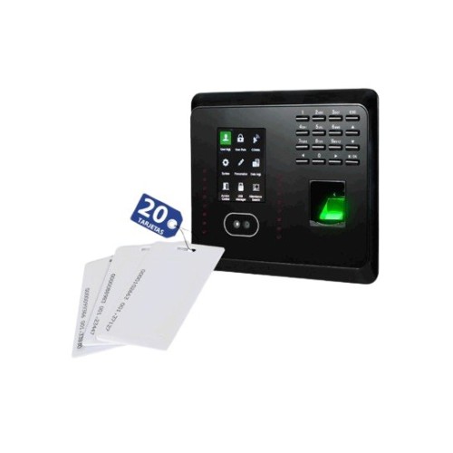Control de Acceso ZKTeco MB360 - Reconocimiento Facial, Huella y Tarjeta - Incluye 20 Tarjetas