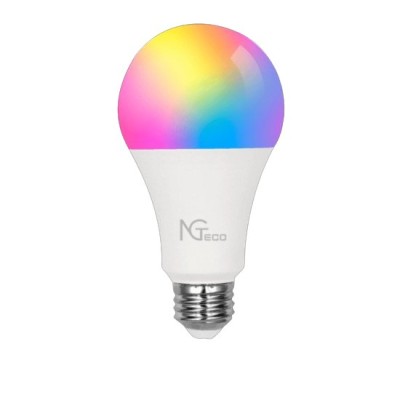 Foco LED Inteligente ZKTeco NG-L200 - 9W - 950 Lumenes - Wi-Fi - Compatible con Amazon Alexa y Asistente de Google - Para redes 2.4 GHz - NG-L200