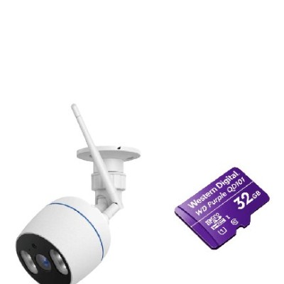 Cámara IP ZKTeco NGC501 - 2MP - Bala - Lente 3.6mm - IR 5M - Wi-Fi - Ethernet - Incluye Memoria Micro SDHC 32GB - NGTECO 501 WITH SD CARD