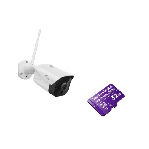 Cámara de Seguridad IP ZKTeco 2MP Bala con Wi-Fi y Visión Nocturna Modelo NGC401