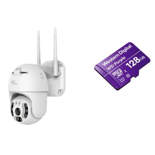 Cámara IP ZKTeco NGC4200 3MP con Wi-Fi y Memoria 128GB - Modelo C4200