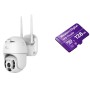 Cámara IP ZKTeco NGC4200 - 3MP - Lente 3.6mm - IR 20M - Wi-Fi - Ethernet - Incluye Memoria de 128GB Micro SDXC - NGTECO C4200 WITH SD CARD