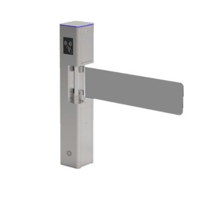 Puerta de cortesía ZKTeco SBT2000S - Bidireccional - Carril de 90cm - Aleta de vidrio templado - SBT2000S