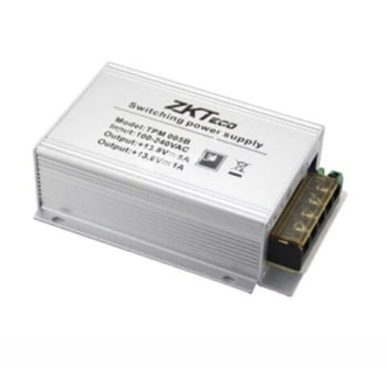 Fuente de Poder ZKTeco TPM005B - 110V - 12V - Compatible con Paneles InBio - TPM005B