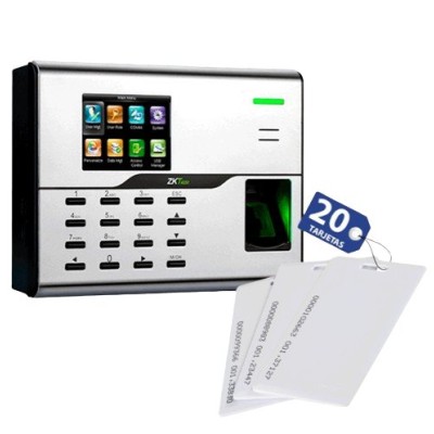 Paquete de Control de Acceso ZKTeco UA860IDCARDPAK - Control de Acceso UA860 - Lector de Huella Digital - Lector de Tarjetas - Incluye 20 Tarjetas de Proximidad ID - UA860IDCARD PAK