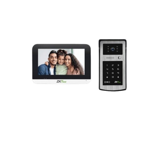 Kit Videoportero ZKTeco 7 Pulgadas Pantalla Táctil IPS VK07-B53L KIT