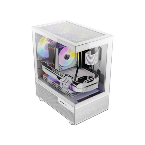 Gabinete Gamer Antec CX200M RGB Elite White, Micro-ATX, (No Incluye Fuente de Poder). Color Blanco.