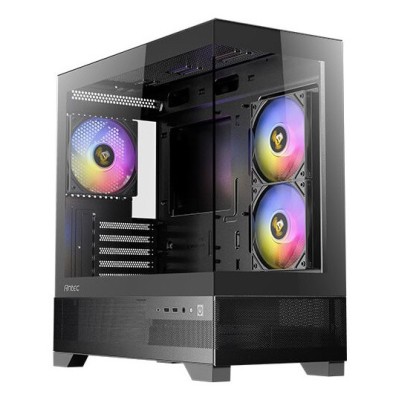 Gabinete Antec CX500m ARGB, Mini-Tower, Micro-ATX/Mini-ITX, USB 3.0, sin Fuente, 3 Ventiladores Instalados, Negro
