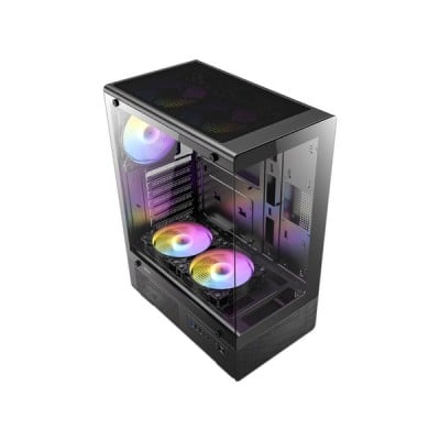 Gabinete Antec VCX300 ARGB, Mid-Tower, ATX, (No Incluye Fuente de Poder), Color Negro.