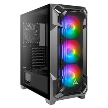 Gabinete Antec DF600 Flux, Mini-Tower, Soporta ATX, Micro ATX, Mini-ITX, 7 ranuras de expansión, (no incluye fuente de poder). Color Negro.