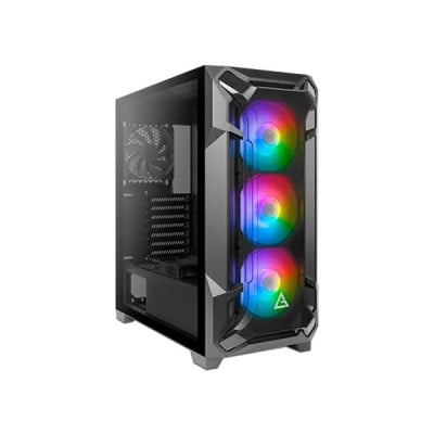 Gabinete Antec DF600 Flux, Mini-Tower, Soporta ATX, Micro ATX, Mini-ITX, 7 ranuras de expansión, (no incluye fuente de poder). Color Negro.