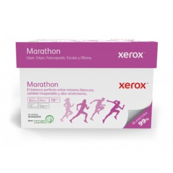 Xerox Papel Bond Marathon 70g/m², 5000 Hojas de Tamaño Oficio, Blancura 99% Xerox Papel Bond Marathon 70g/m², 5000 Hojas de Tamaño Oficio, Blancura 99%