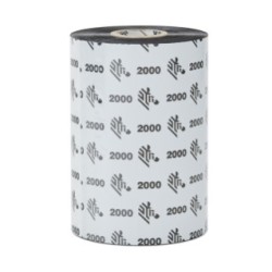 Cinta Zebra Ribbon 2000 Standard Wax, Transferencia Térmica, 110mm x 300m, 24 Piezas