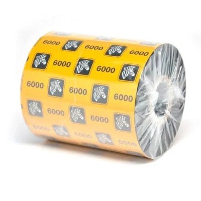 Ribbon de Cera Zebra 84x74 para Impresoras de Escritorio Formato 6000 - Modelo 06000GS08407