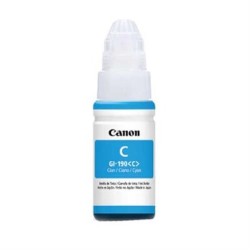 Botella de Tinta Cian Canon GI-190 CY para Impresoras, Modelo 0668C001AC