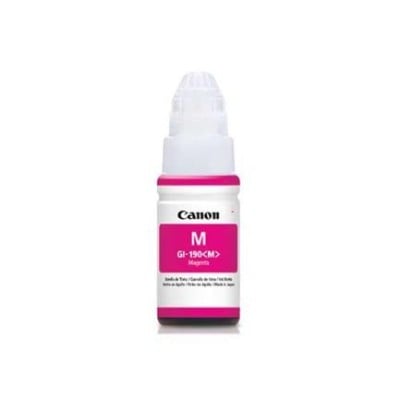 Botella de Tinta Canon GI-190 Magenta para Impresoras, Modelo 0669C001AC