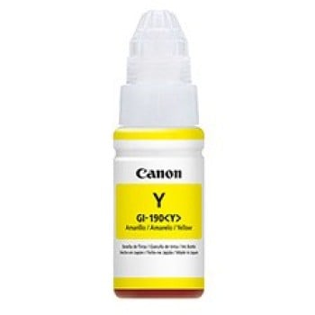 Tinta Canon GI-190 Amarillo para Impresoras Pixma G1100 G2100 G3100 - CAN-0670C001AA