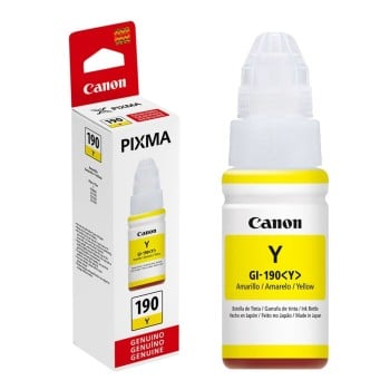 Tinta Canon GI-190 Amarillo Bote Pixma Modelo 0670C001AC