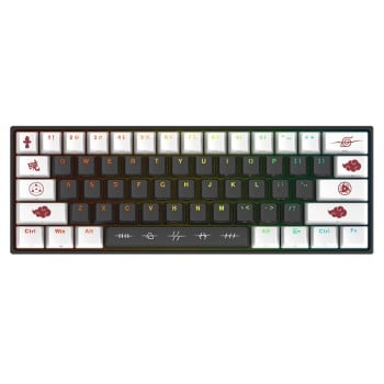 Teclado Checkpoint KX-400-AK, Teclado Mecánico, Red Switch, Alámbrico, Negro/Blanco (Inglés)