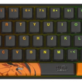 Teclado Gamer Checkpoint KX-400-NA RGB, Teclado Mecánico, Switch Red, Alámbrico, Negro/Naranja (Inglés)