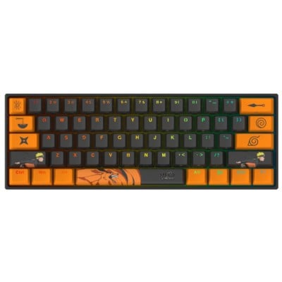 Teclado Gamer Checkpoint KX-400-NA RGB, Teclado Mecánico, Switch Red, Alámbrico, Negro/Naranja (Inglés)