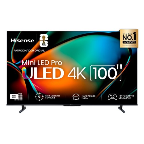 Hisense 100U8K 100 pulgadas Mini‑LED ULED 4K Smart TV Hisense 100U8K 100 pulgadas Mini‑LED ULED 4K Smart TV