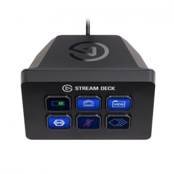 Teclado Elgato Stream Deck Mini, 6 Teclas, Alámbrico, USB, Negro
